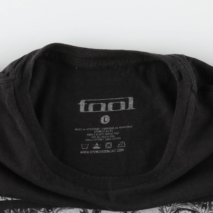 TOOL Band T-shirt, Men's L size cotton black type Vintage Second Hand