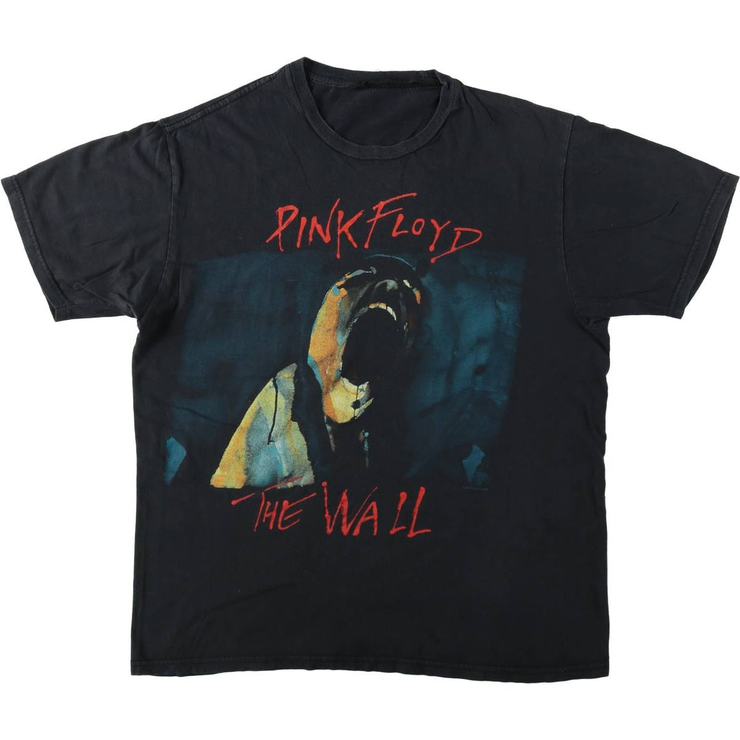 PINK FLOYD Pink Floyd Band T-shirt Band T Men's L size unclear black type Vintage Second Hand