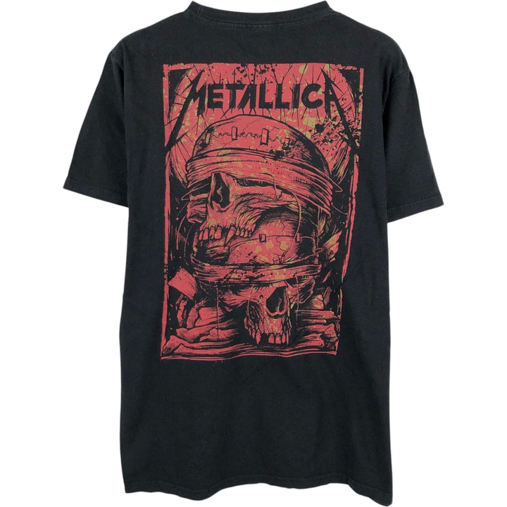 METALLICA Metallica Band T-shirt Band T Men's M size cotton black type Vintage Second Hand