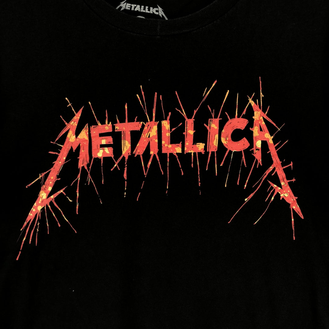 METALLICA Metallica Band T-shirt Band T Men's M size cotton black type Vintage Second Hand