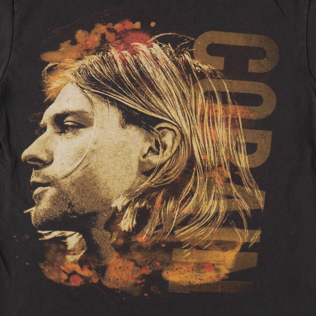 Kurt Cobain band t-shirt, men's size M. cotton black type Vintage Second Hand