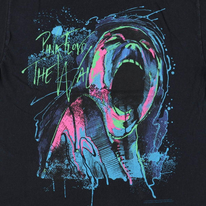 LIQUID BLUE PINK FLOYD Band T-shirt (Men's size L equivalent) cotton black type Vintage Second Hand