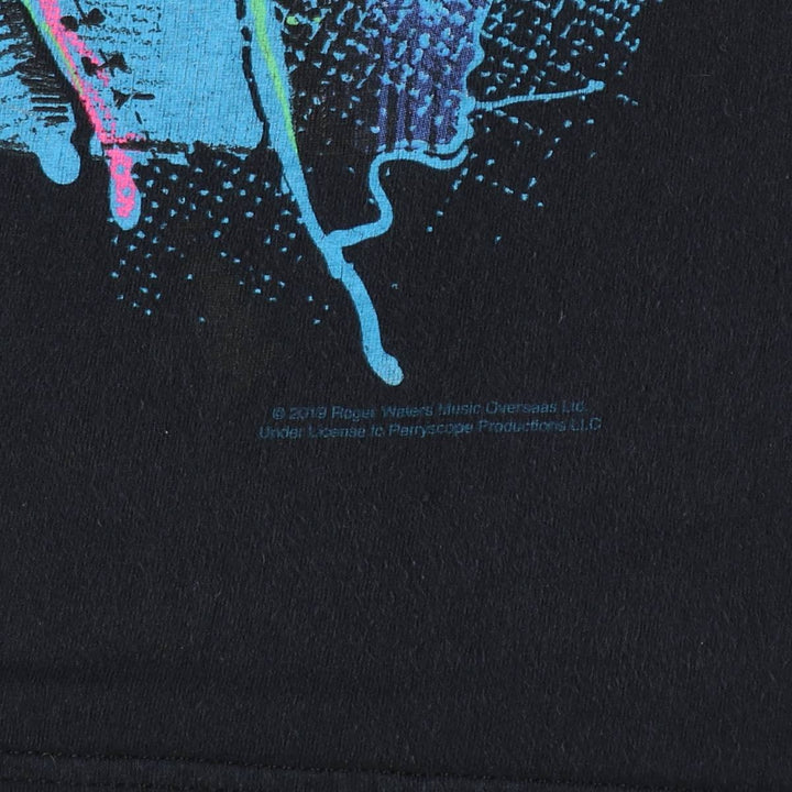 LIQUID BLUE PINK FLOYD Band T-shirt (Men's size L equivalent) cotton black type Vintage Second Hand