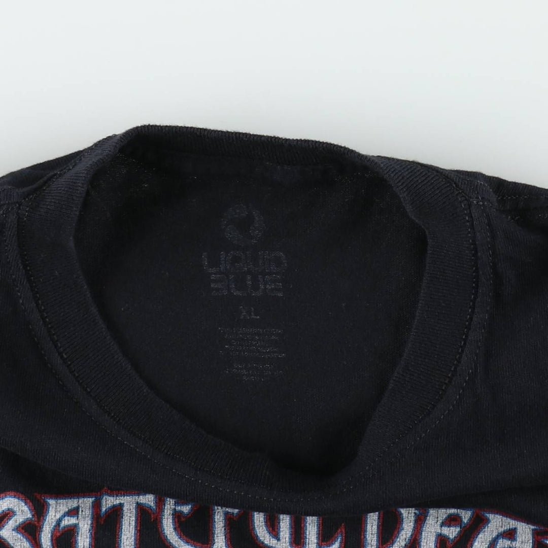 LIQUID BLUE GRATEFUL DEAD Band T-shirt (Men's XL equivalent) unclear black type Vintage Second Hand