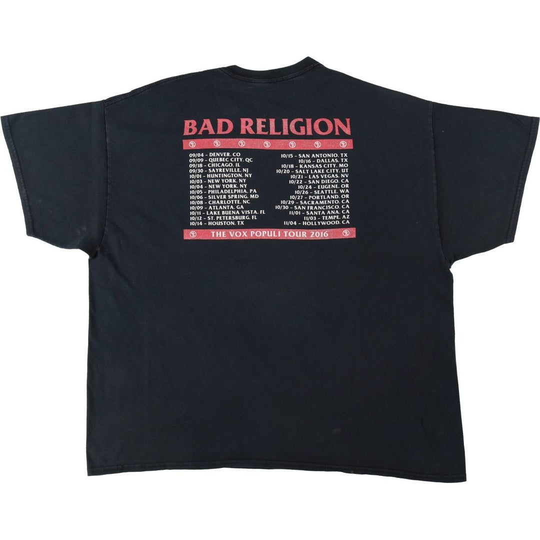 Bad Religion band t-shirt, men's size XL. unclear black type Vintage Second Hand