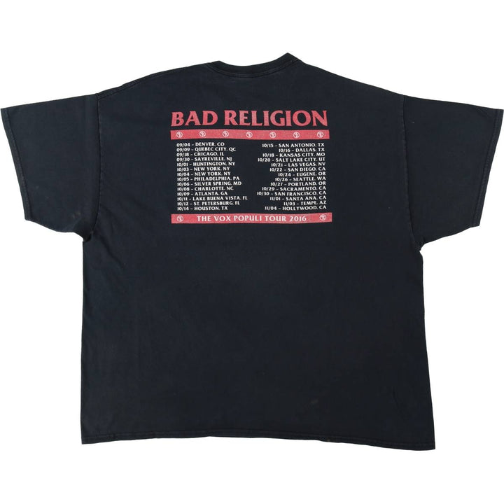 Bad Religion band t-shirt, men's size XL. unclear black type Vintage Second Hand