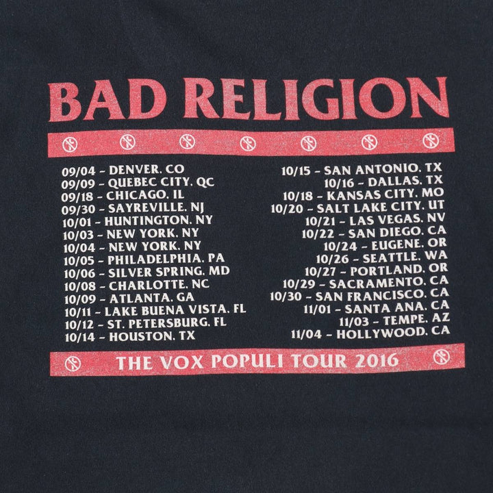 Bad Religion band t-shirt, men's size XL. unclear black type Vintage Second Hand