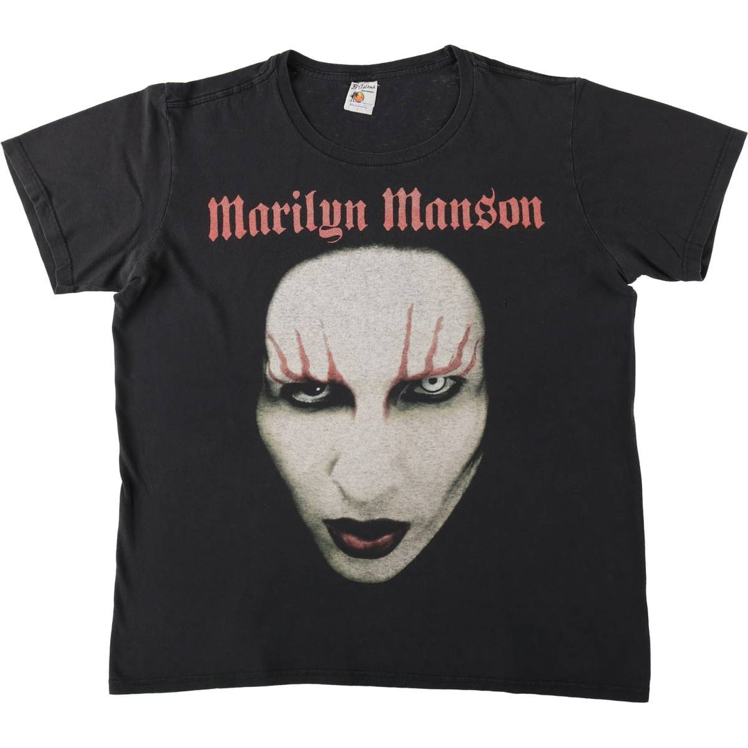 BAY ISLAND MARILYN MANSON Band T-shirt (Men's size L) cotton black type Vintage Second Hand