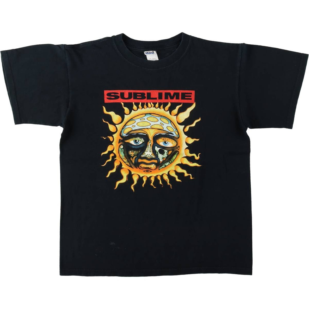 Anvil SUBLIME Band T-shirt (Men's size M) cotton black type Vintage Second Hand