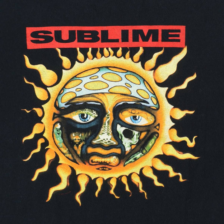 Anvil SUBLIME Band T-shirt (Men's size M) cotton black type Vintage Second Hand