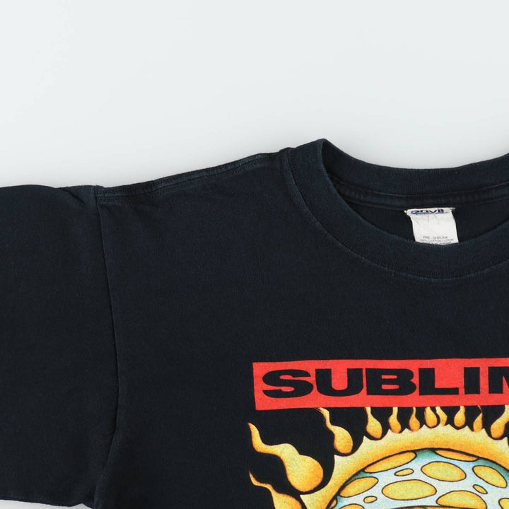 Anvil SUBLIME Band T-shirt (Men's size M) cotton black type Vintage Second Hand
