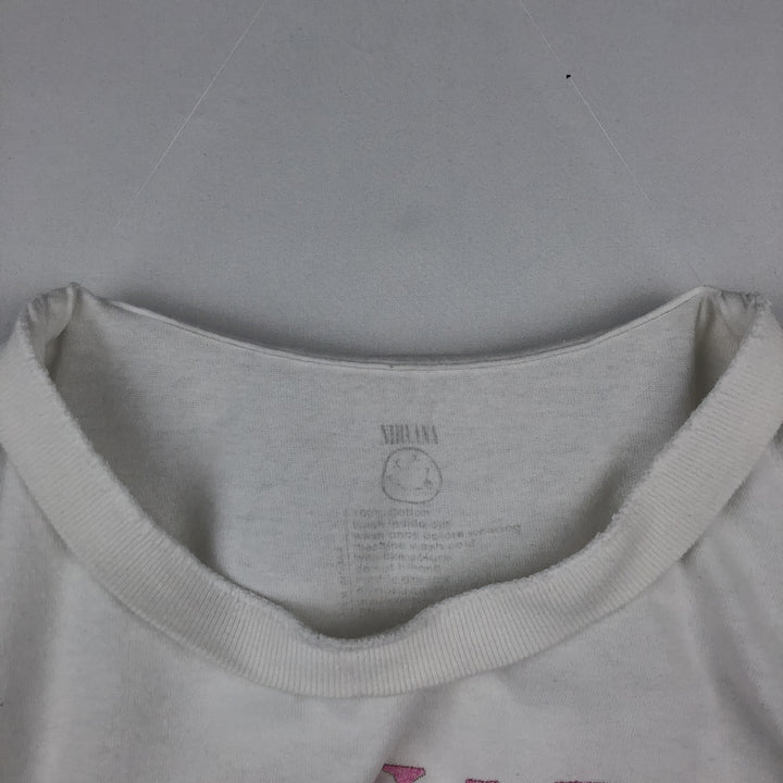 NIRVANA Nirvana Band T-shirt, Band T, Men's XL size cotton white type Vintage Second Hand