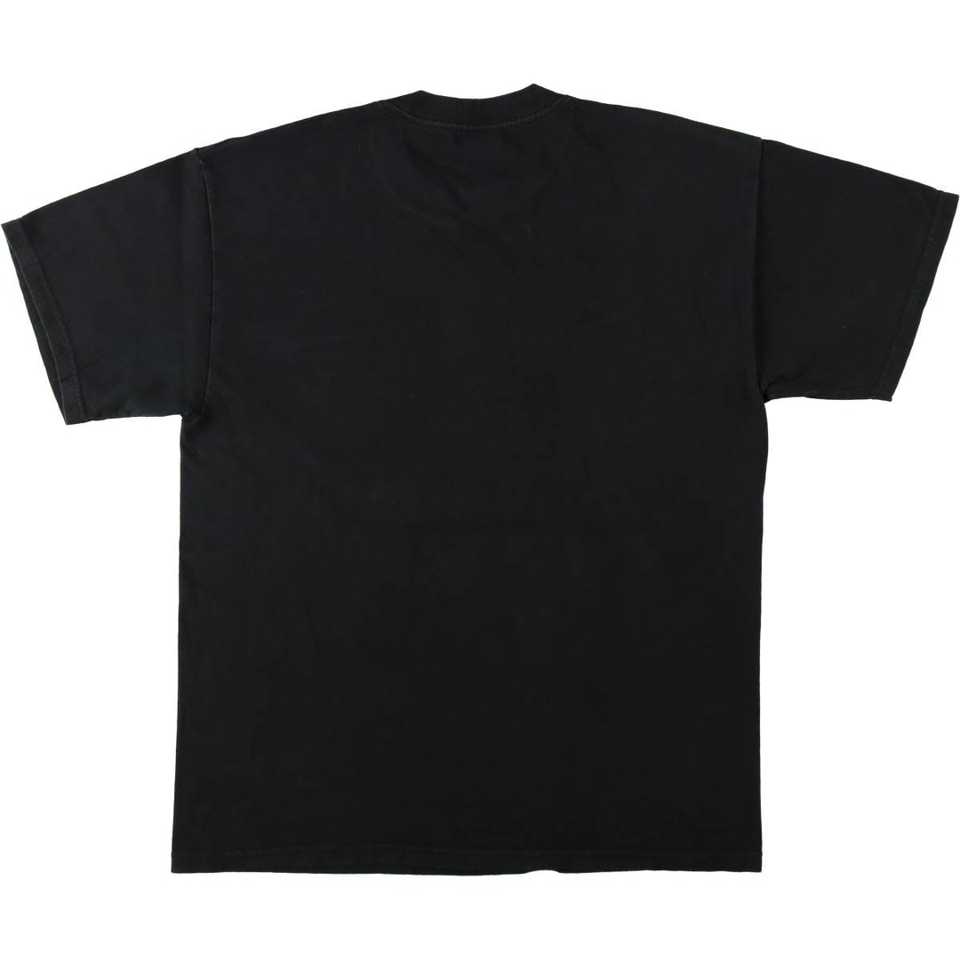 00's THE BEATLES Band T-shirt, Band T, Men's L size cotton black type Vintage Second Hand