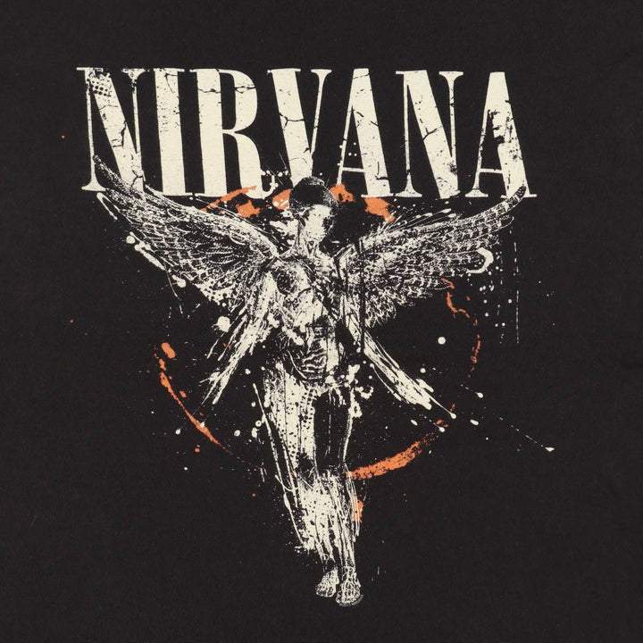 NIRVANA Nirvana Band T-shirt, Band T, Men's XL size unclear black type Vintage Second Hand
