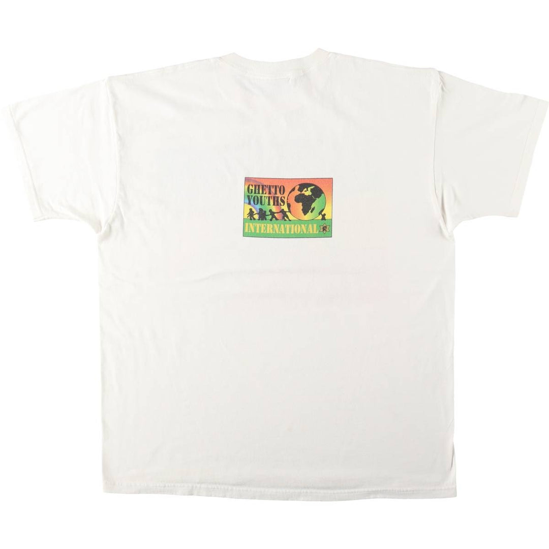 DELTA JULIAN AND DAMIAN MARLEY Band T-shirt, Made in USA, Men's XL equivalent. cotton white type Vintage Second Hand