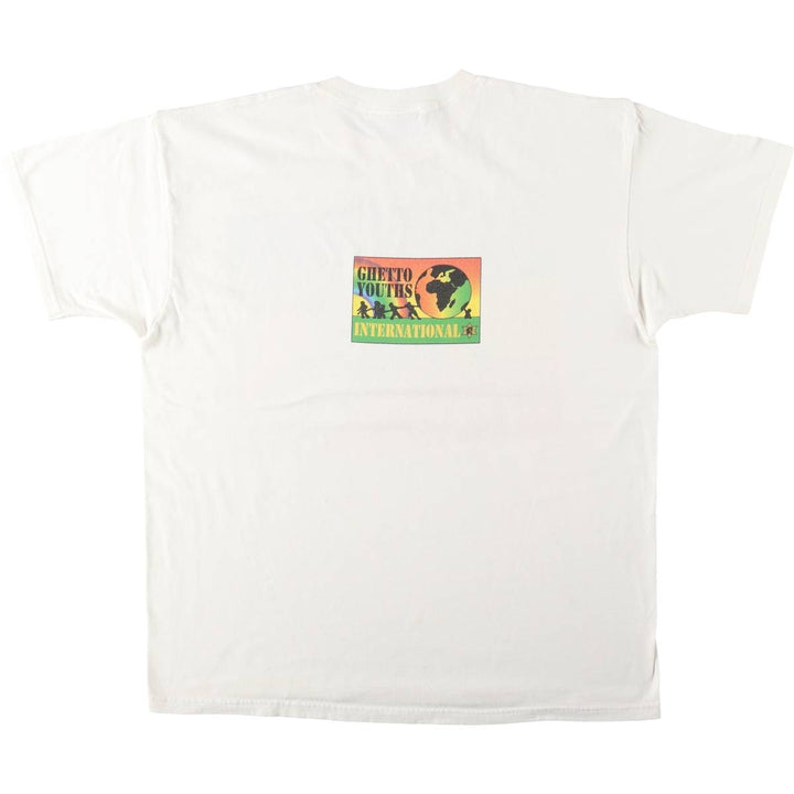 DELTA JULIAN AND DAMIAN MARLEY Band T-shirt, Made in USA, Men's XL equivalent. cotton white type Vintage Second Hand