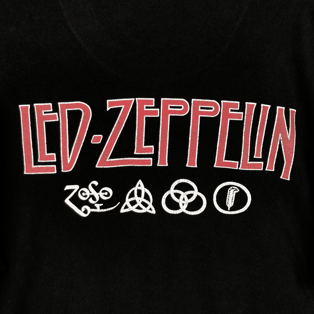 Led Zeppelin Band T-shirt, Band T, Men's L size unclear black type Vintage Second Hand