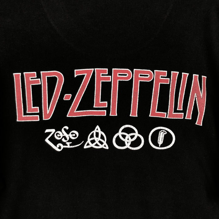 Led Zeppelin Band T-shirt, Band T, Men's L size unclear black type Vintage Second Hand