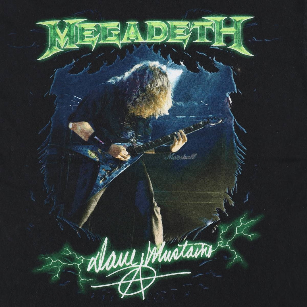 Anvil by Megadeth - Band T-shirt, Men's XL equivalent. cotton black type Vintage Second Hand