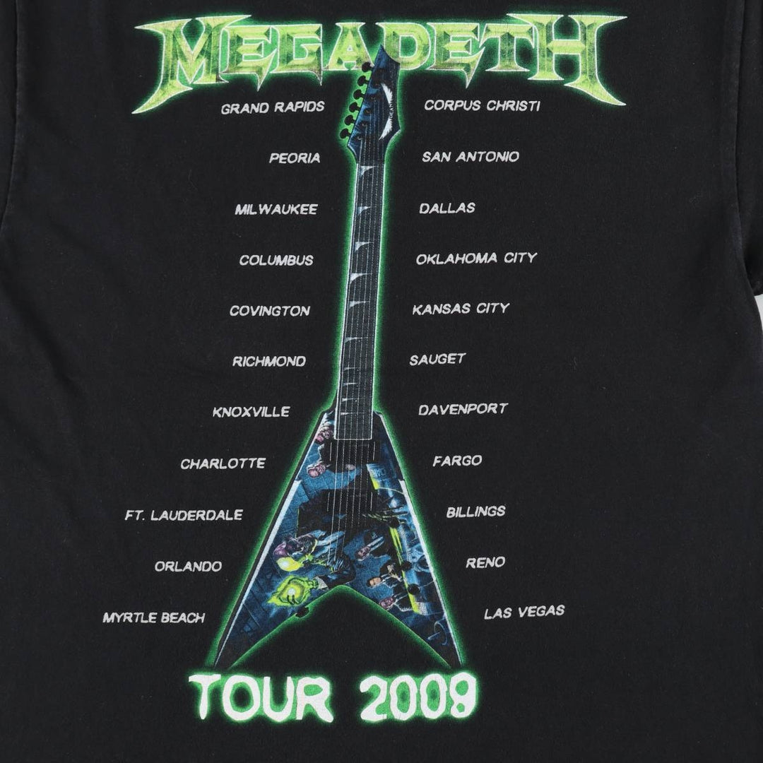 Anvil by Megadeth - Band T-shirt, Men's XL equivalent. cotton black type Vintage Second Hand