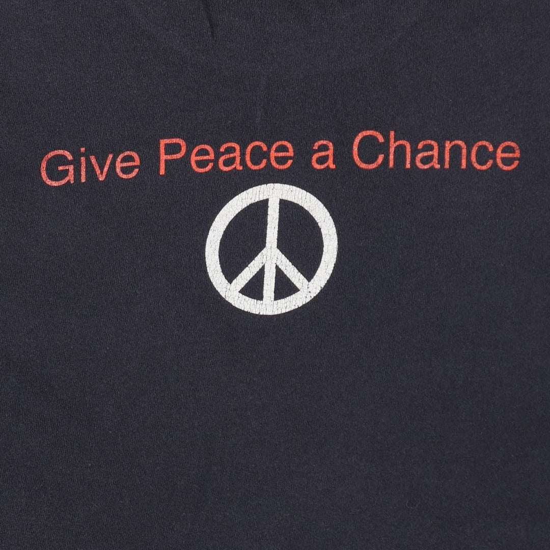 2000'S John Lennon Band T-shirt, Men's Size L (approx.) unclear black type Vintage Second Hand