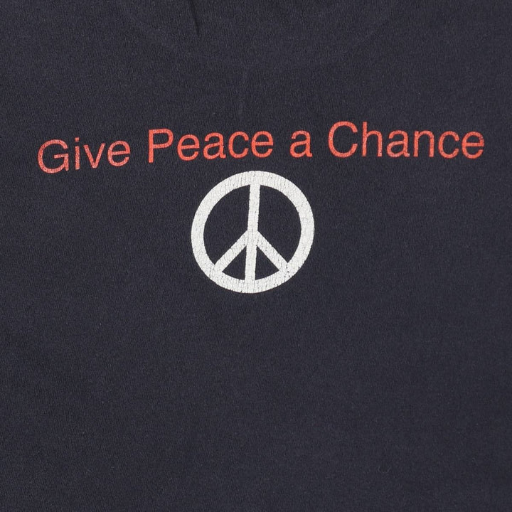 2000'S John Lennon Band T-shirt, Men's Size L (approx.) unclear black type Vintage Second Hand