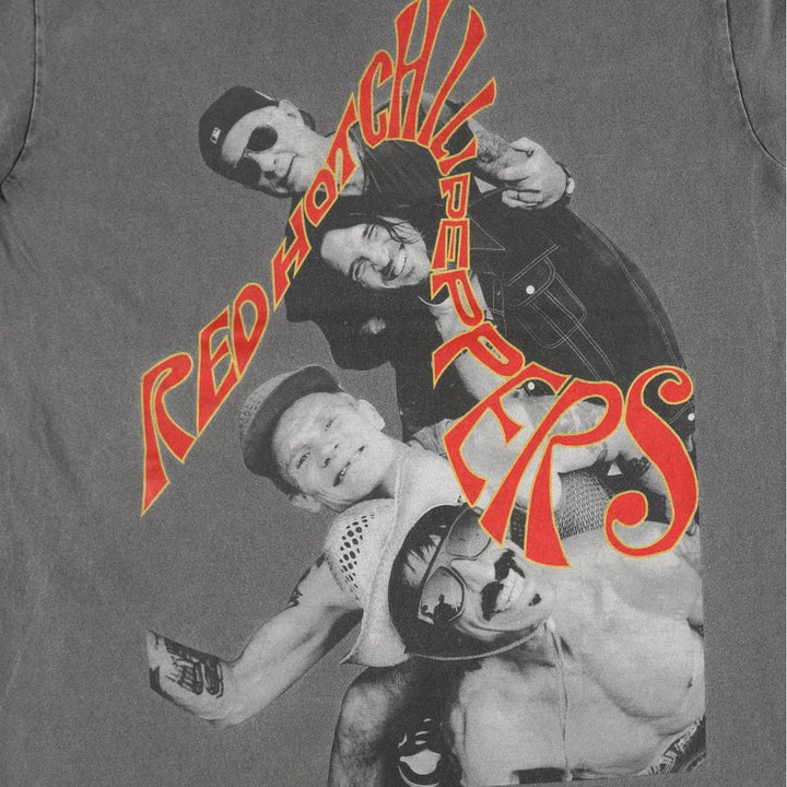 RED HOT CHILI PEPPERS Red Hot Chili Peppers Band T-shirt Band T Men's S equivalent cotton Charcoal Vintage Second Hand
