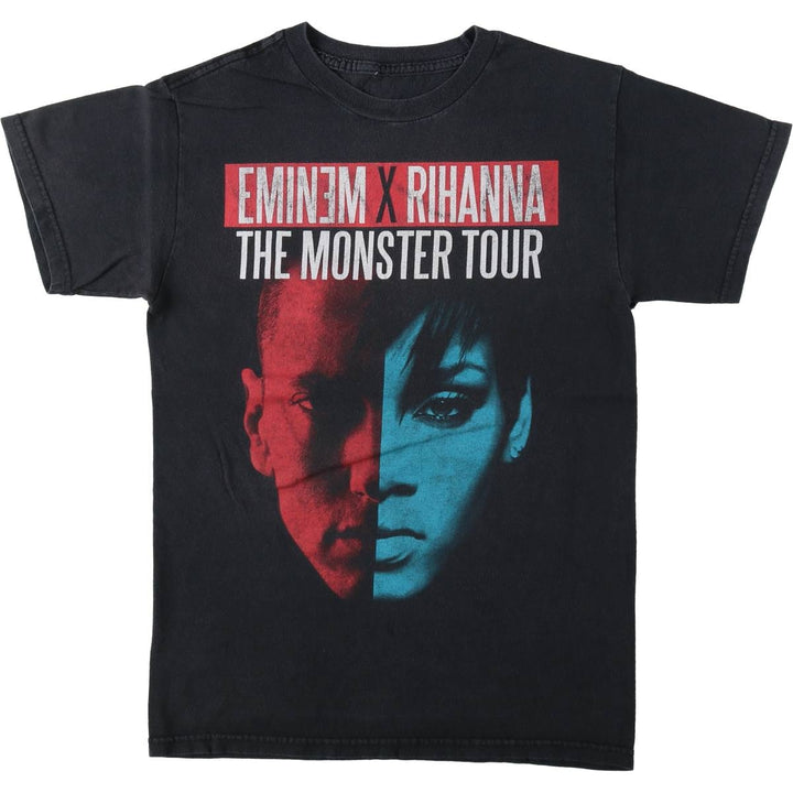 EMINEM x RIHANNA Rap T-Shirt (Men's XL equivalent) unclear black type Vintage Second Hand