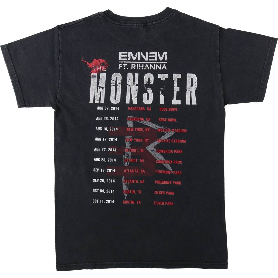 EMINEM x RIHANNA Rap T-Shirt (Men's XL equivalent) unclear black type Vintage Second Hand