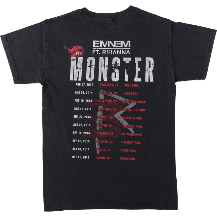 EMINEM x RIHANNA Rap T-Shirt (Men's XL equivalent) unclear black type Vintage Second Hand