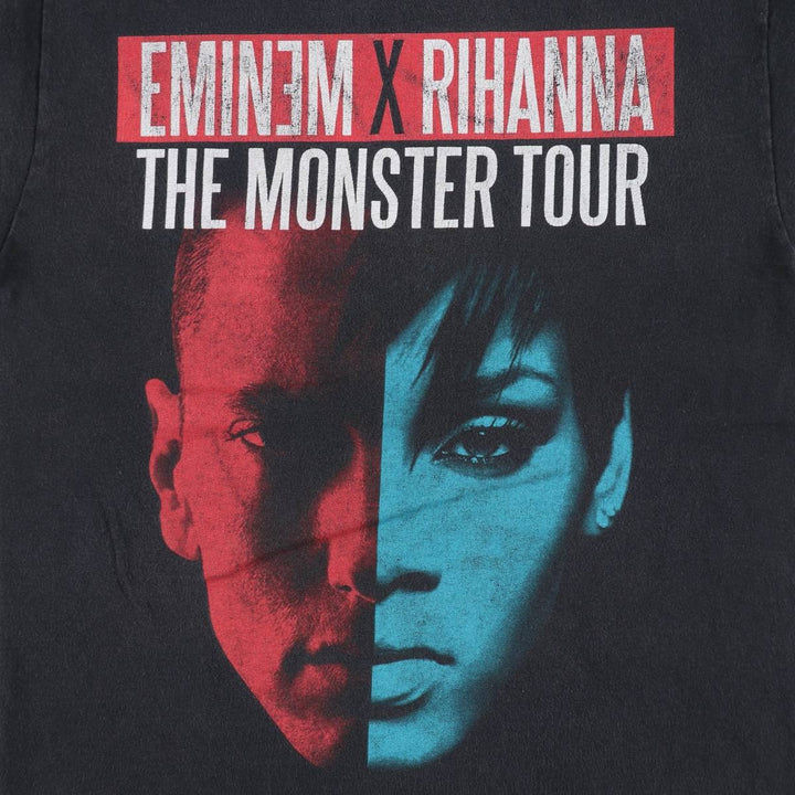 EMINEM x RIHANNA Rap T-Shirt (Men's XL equivalent) unclear black type Vintage Second Hand