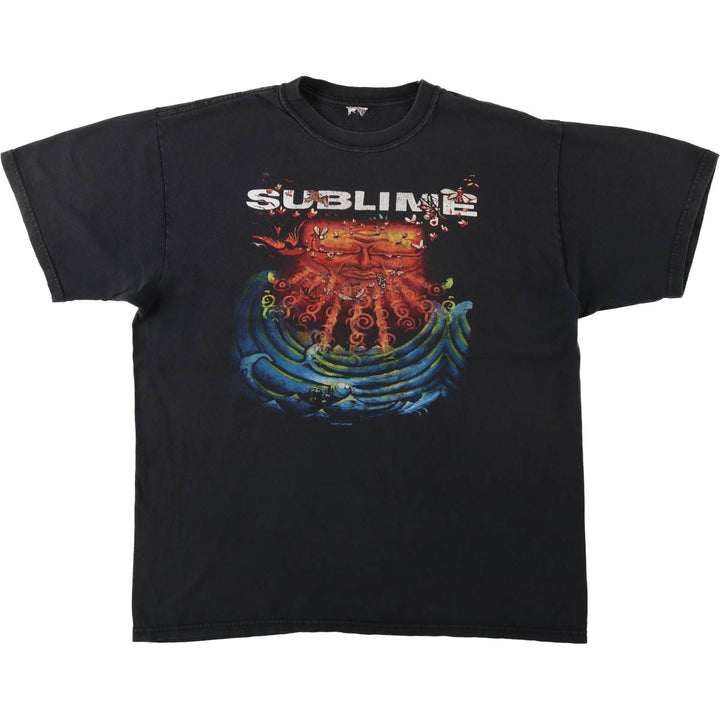 2000'S Anvil SUBLIME band t-shirt, men's size XL equivalent. unclear black type Vintage Second Hand