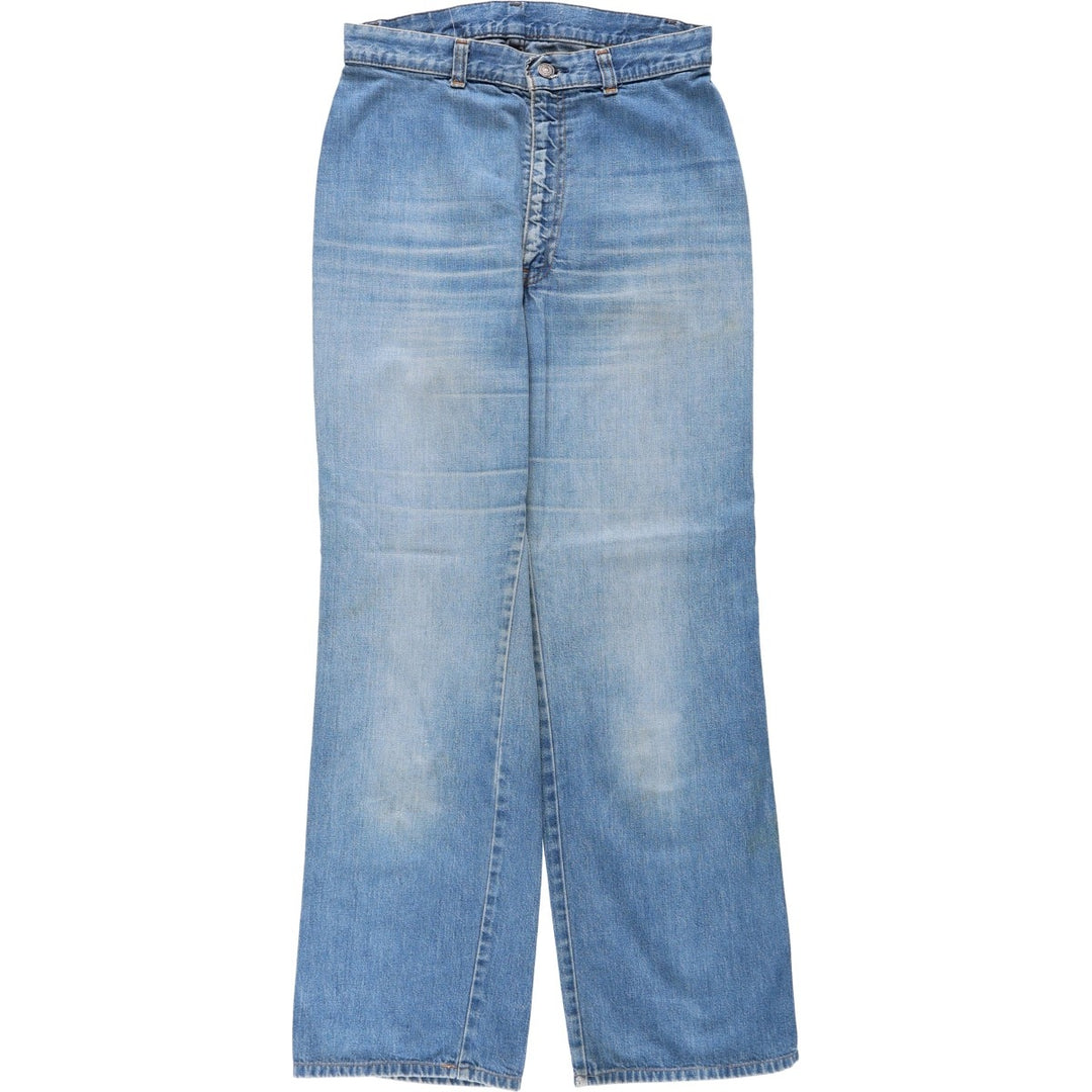 1970'S Levi's Orange Tab Straight Denim Pants, Women's Size L (W29 equivalent), Vintage unclear blue type Vintage Second Hand