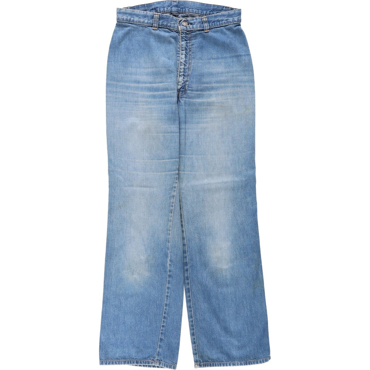 1970'S Levi's Orange Tab Straight Denim Pants, Women's Size L (W29 equivalent), Vintage unclear blue type Vintage Second Hand