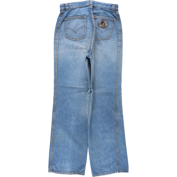 1970'S Levi's Orange Tab Straight Denim Pants, Women's Size L (W29 equivalent), Vintage unclear blue type Vintage Second Hand