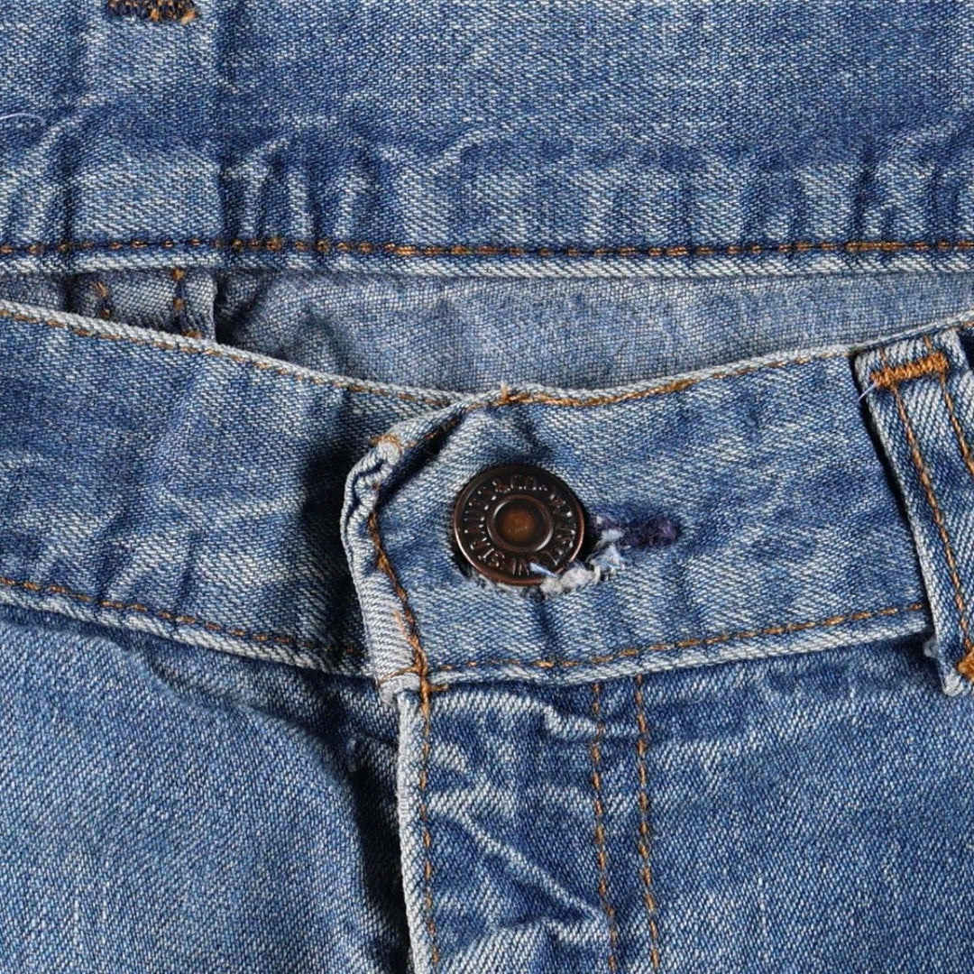 1970'S Levi's Orange Tab Straight Denim Pants, Women's Size L (W29 equivalent), Vintage unclear blue type Vintage Second Hand