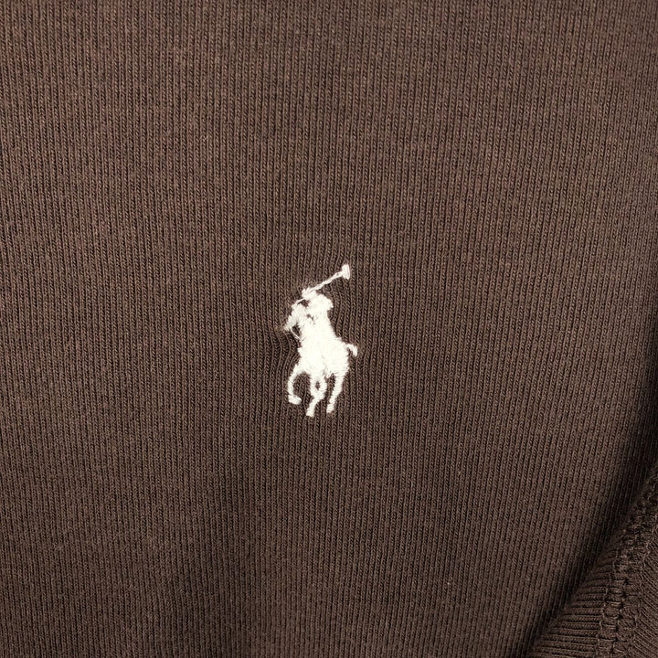Ralph Lauren RALPH LAUREN SPORT Long T-shirt Long T Women's L size cotton brown type Vintage Second Hand