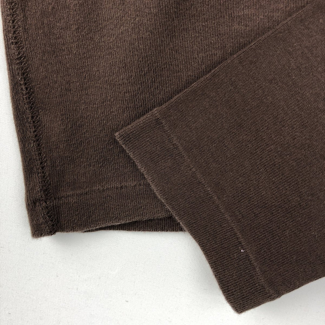 Ralph Lauren RALPH LAUREN SPORT Long T-shirt Long T Women's L size cotton brown type Vintage Second Hand