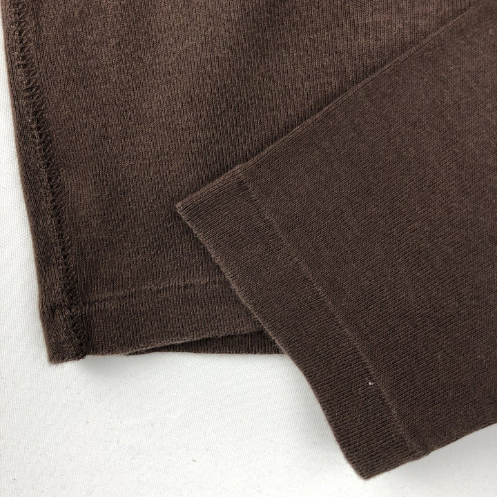 Ralph Lauren RALPH LAUREN SPORT Long T-shirt Long T Women's L size cotton brown type Vintage Second Hand