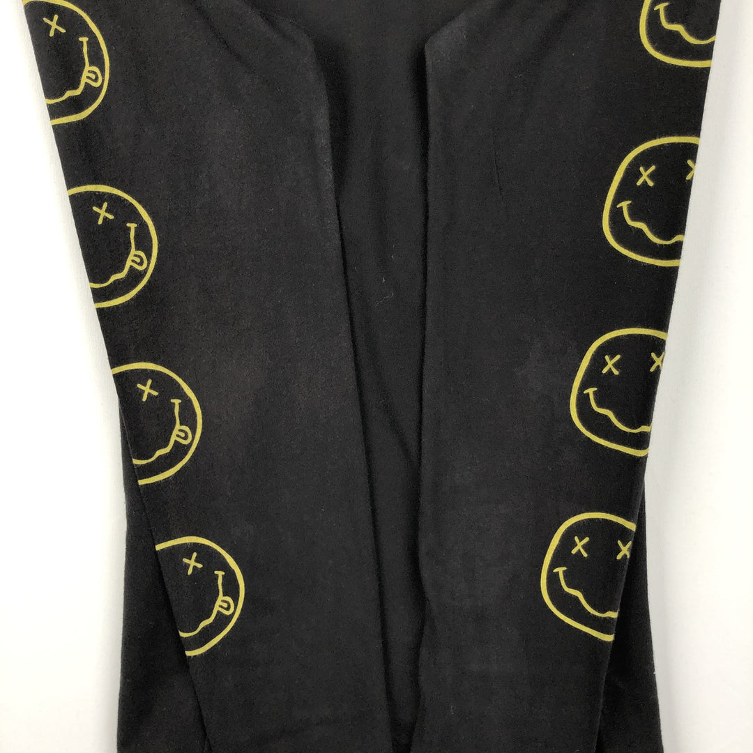 NIRVANA Long-Sleeve Band T-Shirt (Women's Size S) cotton black type Vintage Second Hand