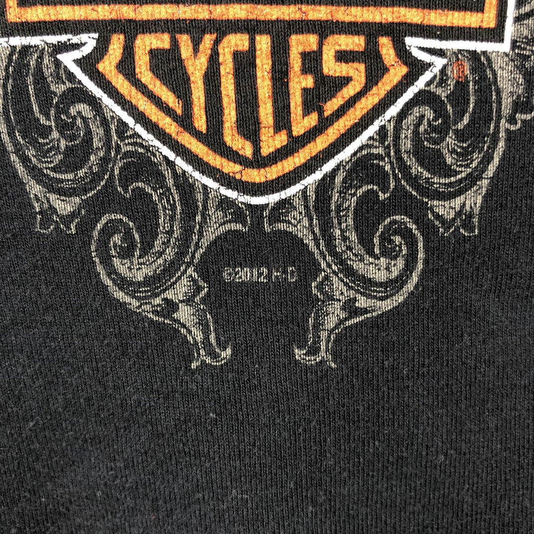 Harley-Davidson Long Sleeve T-Shirt for Women (Size XS) cotton black type Vintage Second Hand