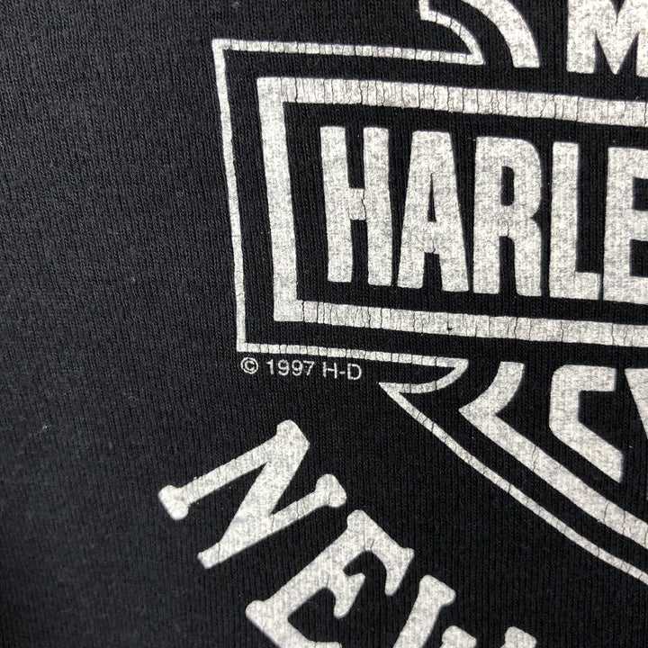 Harley-Davidson Long Sleeve T-Shirt for Women (Size XS) cotton black type Vintage Second Hand