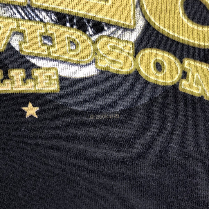 00'S Harley-Davidson Pin-up Girl Long Sleeve T-Shirt Made in USA Men's L size cotton black type Vintage Second Hand