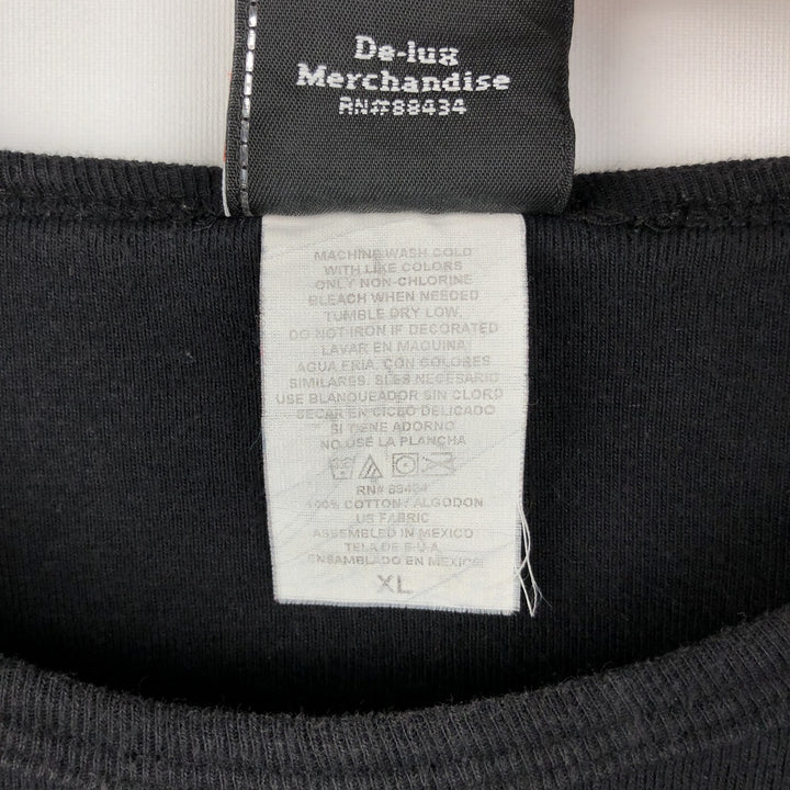 Harley-Davidson Long-Sleeve T-Shirt with Light Stones (Women's Size XL) cotton black type Vintage Second Hand