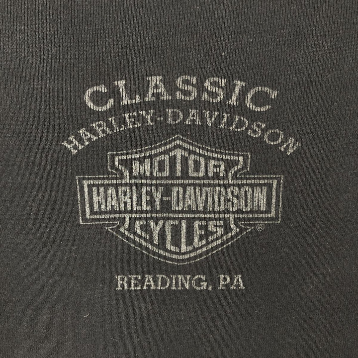 Harley-Davidson Long-Sleeve T-Shirt with Light Stones (Women's Size XL) cotton black type Vintage Second Hand