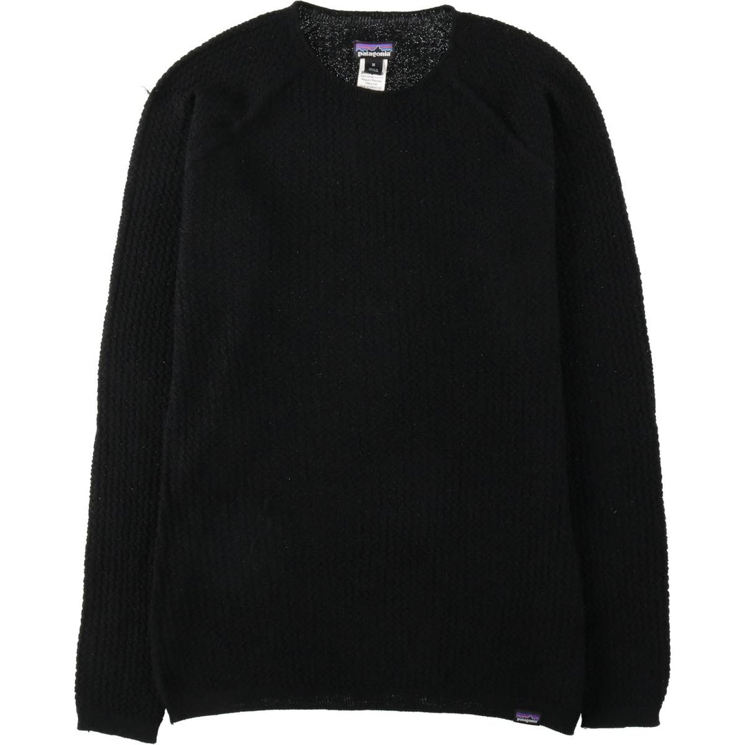 Patagonia Capilene Air Crew 36525FA23 Recycled Polyester x Merino Wool Knit Sweater, Women's Size M (approx.) Merino wool black type Vintage Second Hand