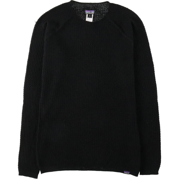 Patagonia Capilene Air Crew 36525FA23 Recycled Polyester x Merino Wool Knit Sweater, Women's Size M (approx.) Merino wool black type Vintage Second Hand