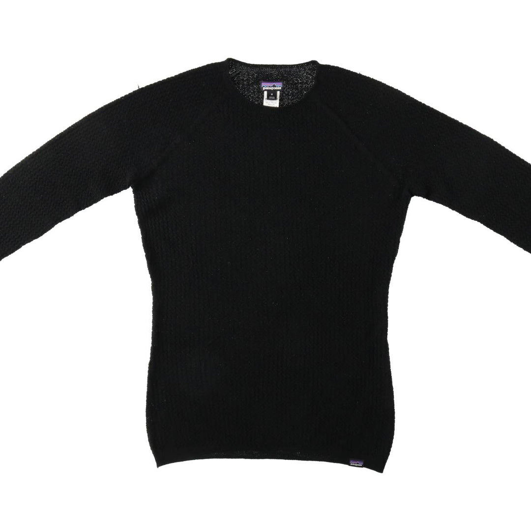 Patagonia Capilene Air Crew 36525FA23 Recycled Polyester x Merino Wool Knit Sweater, Women's Size M (approx.) Merino wool black type Vintage Second Hand