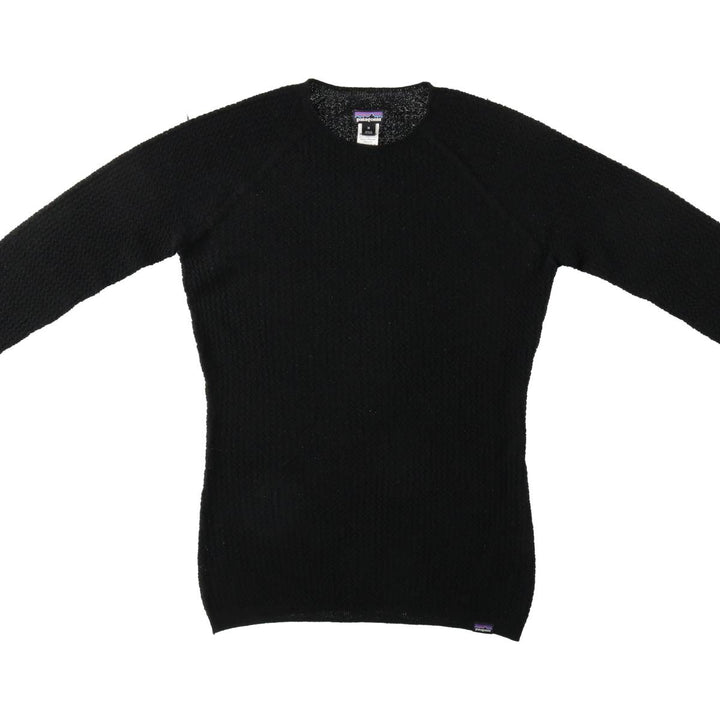 Patagonia Capilene Air Crew 36525FA23 Recycled Polyester x Merino Wool Knit Sweater, Women's Size M (approx.) Merino wool black type Vintage Second Hand
