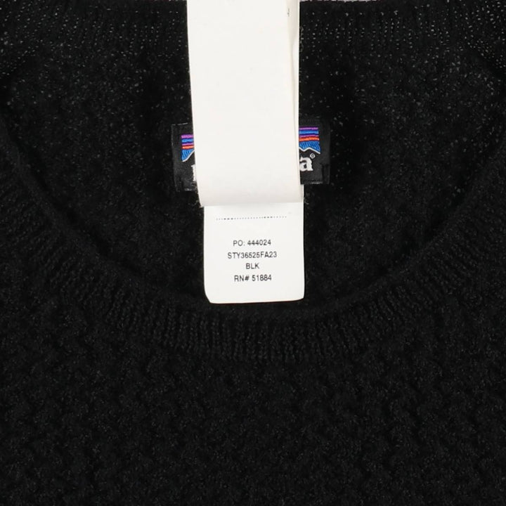 Patagonia Capilene Air Crew 36525FA23 Recycled Polyester x Merino Wool Knit Sweater, Women's Size M (approx.) Merino wool black type Vintage Second Hand